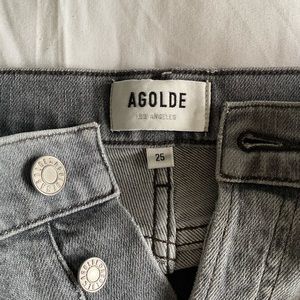 Agolde Hight Waisted Button Fly Skinny Jeans